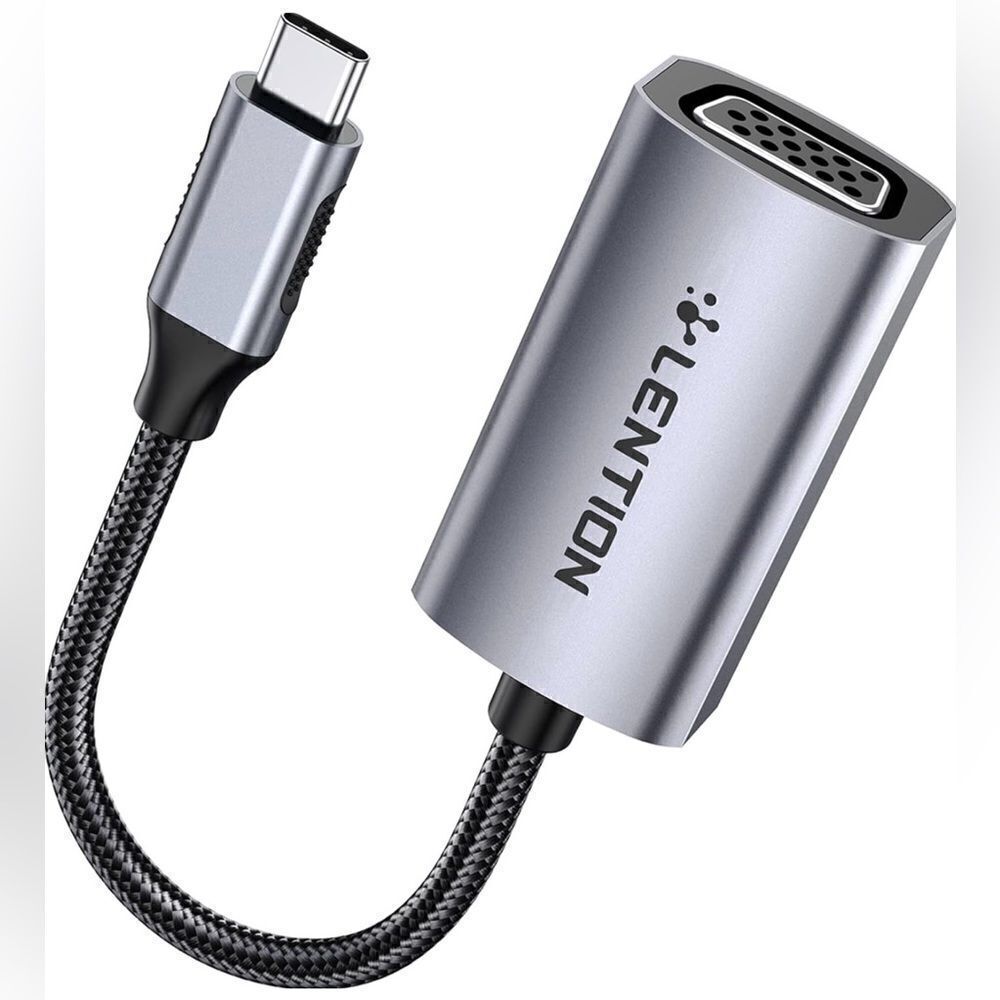 USB C to VGA Adapter,Type C to VGA Monitor Converter Compatible NIB